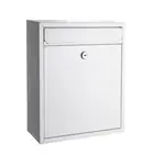 Sandleford White Napoli Wall Mount Letterbox - Suits A4 mail and documents