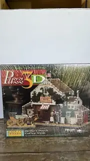 Puzz 3D Charles Wysocki's Americana Birdie's Perch Coffee Shop Puzzle SEALED NEW