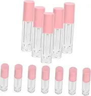 BAZEITFLOW 12Pcs Transparent Lip Gloss Tubes Portable Lipstick Holder for Home and Travel Compact Lip Color Containers for Cosmetics Storage
