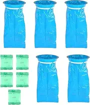 Travel Poop Bag, Vomit Bag for Children, Portable Car Barf Bag with Round Opening | Good Sealing Nausea Bag for Physical Discomfort, Long Travel, Motion Sickness and Tomorrow