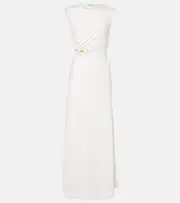 [Christopher Esber] Christopher Esber Concave Stone maxi dress AU 12 white