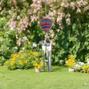 39"Long Air Balloon Solar Light Wind Chime Ornament Home Decor Unique Gift