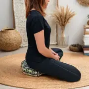 [MANGO TREES] 32x12 cm 7-Petal Pocket Ergo-Design Zafu Meditation Cushion