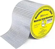 360Tronics Super Waterproof Tape, Aluminum Butyl Rubber Tape 4" x 33 ft, Outdoor All Weather Self-Adhesive Leak Repair Tape for Metal Roof, RV, Window, Sun Room Patching, Boat and Pipe Sealing