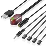 IR Repeater Hidden Infrared Remote Extender System 1 Receiver 4 Emitters Cont...
