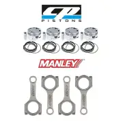 CP Pistons Manley Rods Fits Mazda BP 1.8L Bore 83mm 9.0:1 CR SC7540 / 14011-4