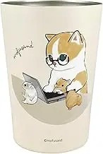 mofusand 53-2035 2-Way Vacuum Double Layer Tumbler, M, Office, Work Desk, Cup, Hot and Cold Insulation, Holder, Cup, Cute, Cat