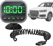 BT Connector for Car | Small Fm Car Adapter,Multifunctional Mp3 Player Transmitters with LED Display, Speed Detector for Music Calls Audio Streaming