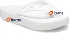 Crocs Classic Platform Flip Flops White Size UK 4 EU 37