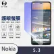 【o-one護眼螢膜】Nokia 5.3 滿版抗藍光手機螢幕保護貼