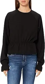 [NA-KD] Women's Flounce Detail Jersey Top Blouse