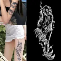 在飛比找蝦皮購物優惠-【魔法紋身】持續15天紋身貼人體藝術手臂腰部假紋身美人魚防水