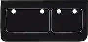 ATATNK Car PU Leather Mat Compatible for Toyota BZ4X EA10 Prado J150 2022-2025Anti-kick Carbon Trunk Weather Dustproof Protection Tailgate Sticker(Prado Black)
