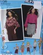 Simplicity Sewing Pattern 2756 Size 4-12 Skirt & Blouse Uncut