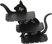 Organic Wooden Cat Wall Shelf Home Decor Crystal Shelves Vintage Crystal Wall Decor