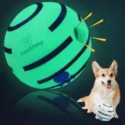 Glow In The Dark Wobble Giggle Ball Durable Interactive Light Up Dog Toy 2.75in