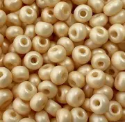 SIZE 6/0 ~ PEACH SUPRA PEARL ~ GLASS SEED BEADS LOT ~ 28 Grams