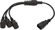MUNEFE Y Splitter Power Adapter Cable, Y Splitter Power Plug Cord, IEC 320 C14 to 3 X C13 Power Cable for Most PCs, Monitors, Scanners and Printers