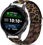 [Blueshaweu] For Garmin Venu 3S Adjustable Fabric Wristbands, Soft and Stretchy Elasticity Replacement Strap for Garmin Venu 3S/Venu 2S/Forerunner 265S/Forerunner 255S/Vivomove 3S Smartwatch