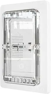Light Switch Guard for Screwless Wall Plate, ILIVABLE Child Proof Self-Adhesive Rocker Switches Cover Prevents Kids or Accidental Turned On/Off Switch While Allowing Access (Clear, 1 Pack)