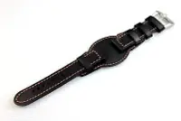 在飛比找Yahoo!奇摩拍賣優惠-艾曼達精品22mm真皮錶帶,bund watch strap