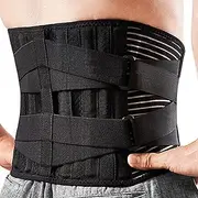 Lumbar Brace | Compression Lumbar Brace Lower Back Belt | Adjustable Posture Correction Waist Protection Mesh Fabric for Training, Weightlifting