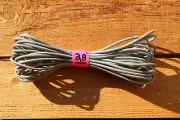 Tent Pole Elastic Replacement Cord 1/8" x 28 ft Silver Nylon Bungee Shock Cord