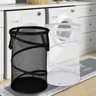 Multipurpose Collapsible Mesh Spiral Hamper for Laundry and More
