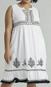 Plus Sz 18 S-M Taking Shape Virtu Harmony Dress Cool Cotton NWT Rrp $120