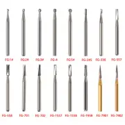 10-100PC Dental Round Tungsten Steel Carbide Burs FG for High Speed Handpiece DS