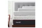 Lucid 2'' Cooling Gel Plush Memory Foam Mattress Topper with Cover, Queen