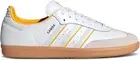 adidas Samba OG Men's Sneakers, Cloud White/Crystal White/Crew Yellow, Size 10.5