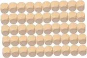 FELTECHELECTR 100pcs Wood Blocks for Crafts: 6 Sided Unfinished Wood Cubes - 16mm Wooden Dice for Board Games DIY Crafts and Party Decorations