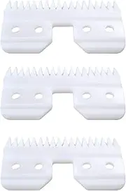 3pcs 18 Teeths Ceramic Clipper Cutting Blade Replacement for Wahl KM2 KM5 KM10