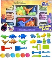 Baoqifong Sand Play Toy, Sand Toy Set - Sandbox Toys Beach Tool Sensory Mould, Educational Fine Motor Skills Learning Digging Playset for Easter, Birthday, Children's Day