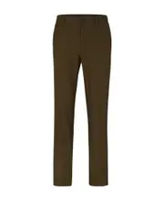 Stretch fabric pleated casual pants EU46 White