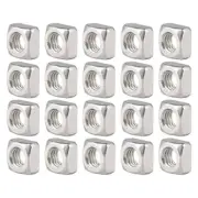 Industrial Machine Essential 20pcs of SS Square Nuts for Precision Works