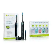 Beconfident Sonic Whitening Toothbrush Matte Black/ Rose Gold + Beconfident Multifunctional Whitening Toothpaste Explore Kit