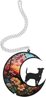 Milisten Dog Memorial Suncatcher Stained Glass Pet Loss Ornament for Windows Unique Keepsake Decor for Dog Lovers Vibrant Animal Tribute for Comfort and Remembrance