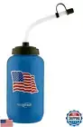 Pro Impact Squeezable Water Bottle Bendable Long Straw - LDPE BPA Free Plasti