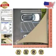 Elegant Sand Beige Right Triangle Shade Sail 19' x 22' x 29.1' - 3-