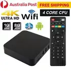 MXQ Pro 4K Ultra HD t Wifi Android 5.1 Quad Core Smart TV Box Media Player AU