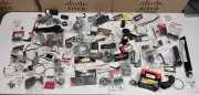 Lot of Bike Bicycle Components Parts Rim Strips Valves Brake Cables Chains