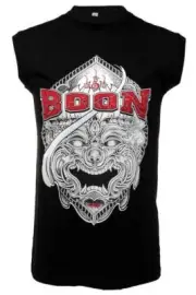Boon Sport Sleeveless T-Shirt - Hanuman Face - Handmade in Thailand - 100% cotto