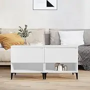 Side Tables 2 pcs White 50x46x50 cm Engineered Wood Modern Furniture Living Room