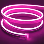 16.4 FEET 5M 12V Flexible Neon Pink Lights Silicone Tube LED Strip Waterproof