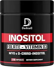 4in1 Inositol Supplement 1000mg - Professional Combination with Folate, D-Chiro Inositol & Vitamin D3-120 Capsules for 2 Month