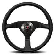 Genuine MOMO Montecarlo Black Leather 350mm Steering Wheel HDT 4805 Hub