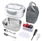 Portable Electric heated lunch box With Insulated Bag Food Warmer Car Home 12V