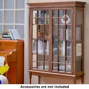 1/6 Scale Dollhouse Miniatures Furniture Display Luxury Cabinet Bookcase Woodesy